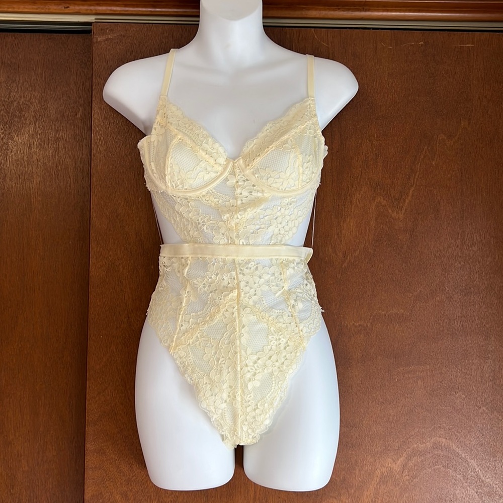 NWT Banana Cream Lingerie